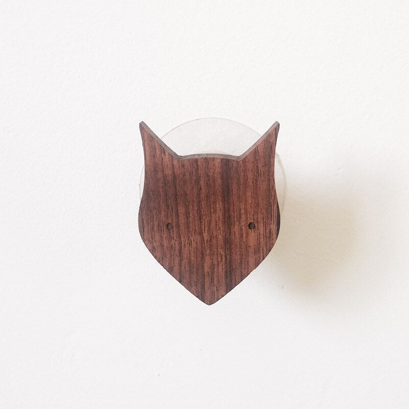 Lisslune | Cute Animal Walnut Wood Coat Hook