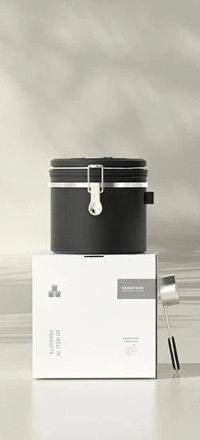Lisslune | Stylish stainless steel coffee bean containers with date marker and carbon release valve
