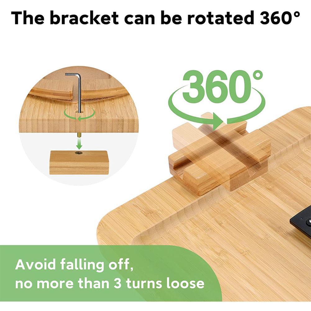 Lisslune | Comfy Sofa Armrest Wooden Tray