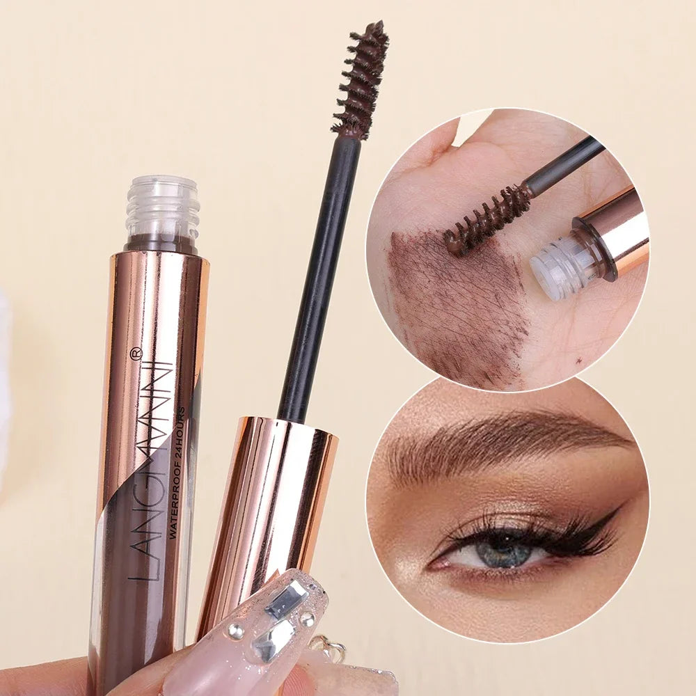 Rynx | Eyebrow Color Cream Semi Permanent Waterproof Natural Smudge Proof Eyebrows Coffee Black Brown Color Long Lasting Eyebrow Gel Makeup