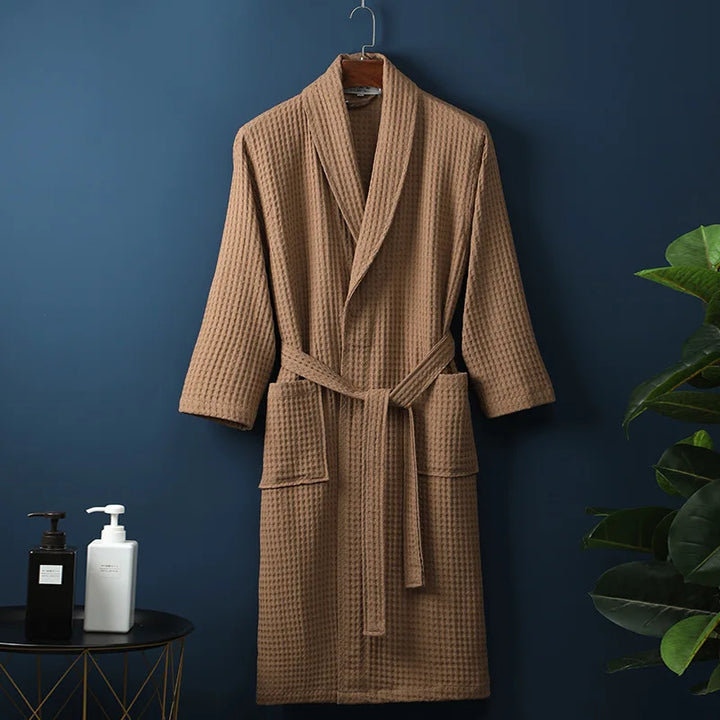 Lisslune | Bathrobe made of cotton – Soft breathable and perfect for home or spa
