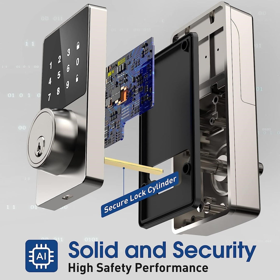 Lisslune | Touchscreen Keyless Smart Shield Entry Door Lock