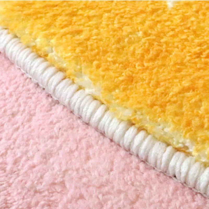 Rynx | Irregular bedroom decoration banana rug creative cute rugs for the living room fluffy soft bedroom rug thick plush floor mat