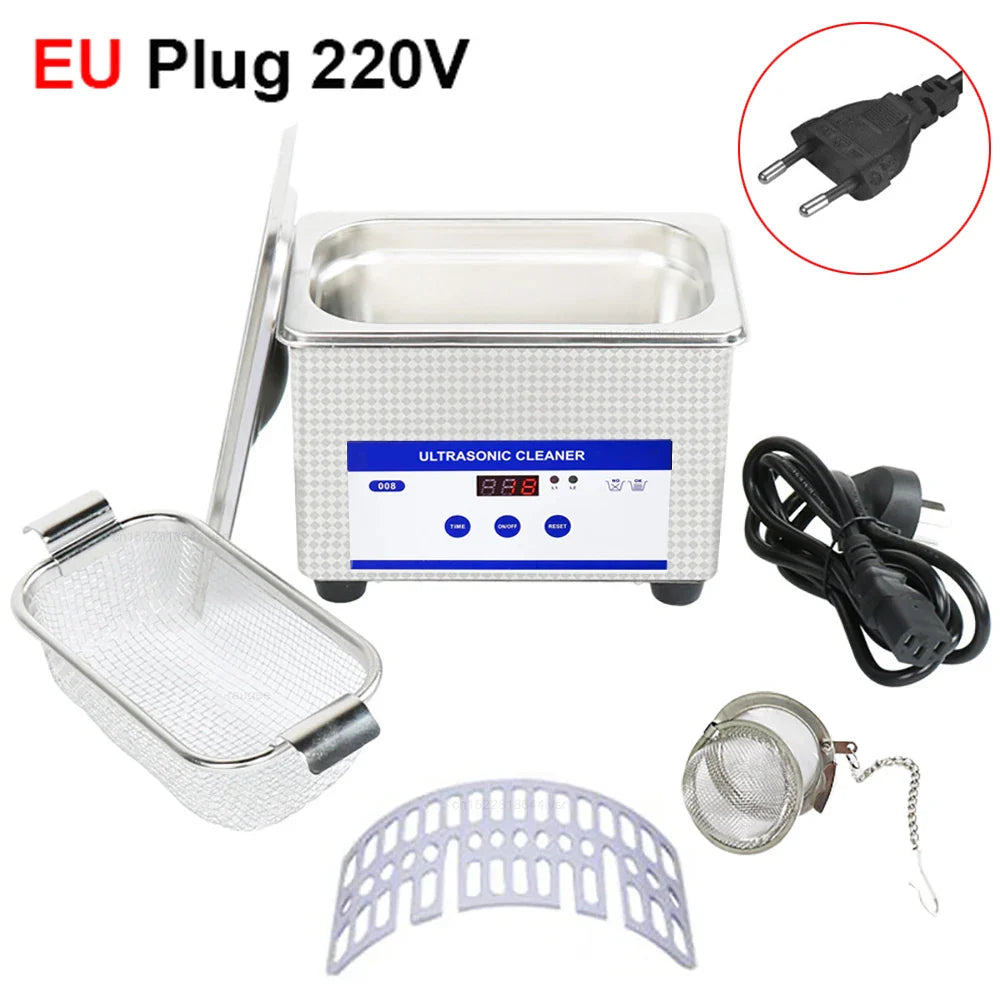 Lisslune | Ultrasonic Glasses Cleaner 40kHz Stainless Steel Jewellery Cleaning Machine – ClearWave