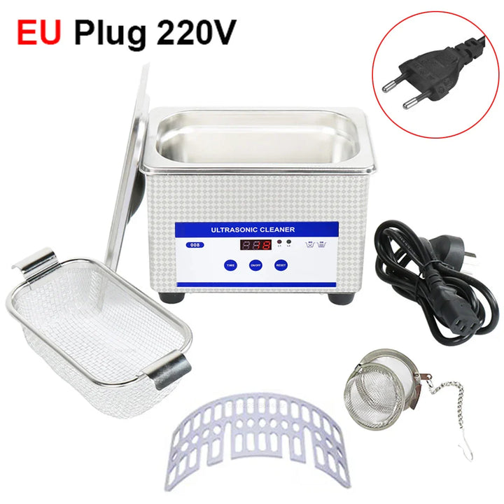 Lisslune | Ultrasonic Glasses Cleaner 40kHz Stainless Steel Jewellery Cleaning Machine – ClearWave
