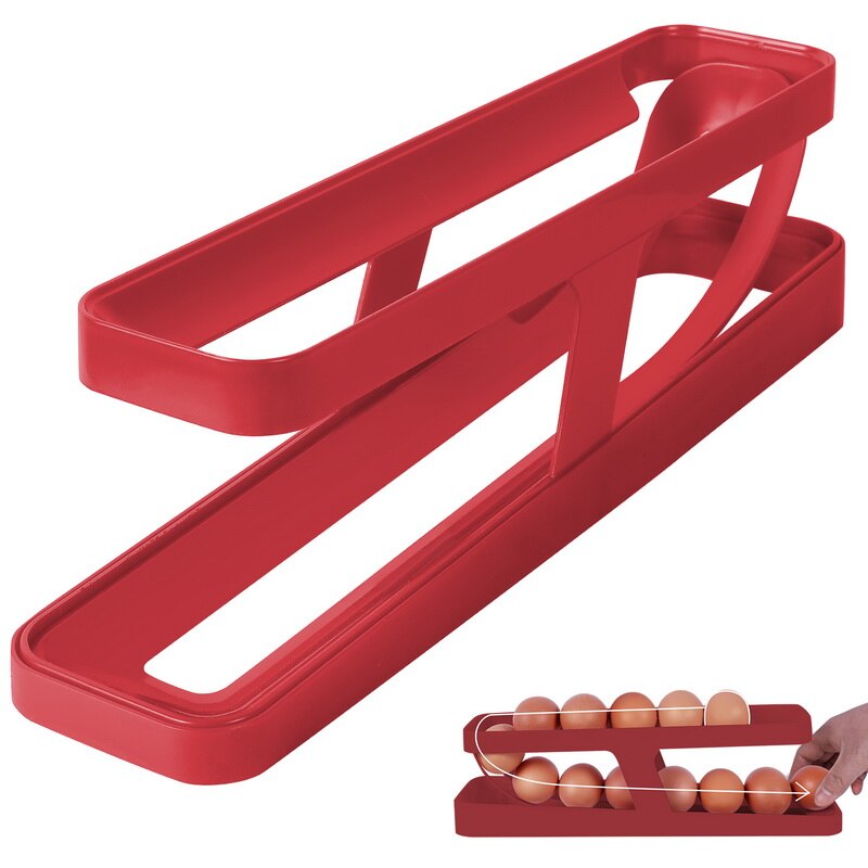 Lisslune | Automatic Egg Rolling Holder Organizer Rack