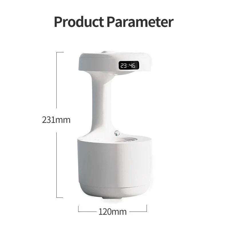 Lisslune | Anti-Gravity Water Droplet Air Humidifier Night Lamp