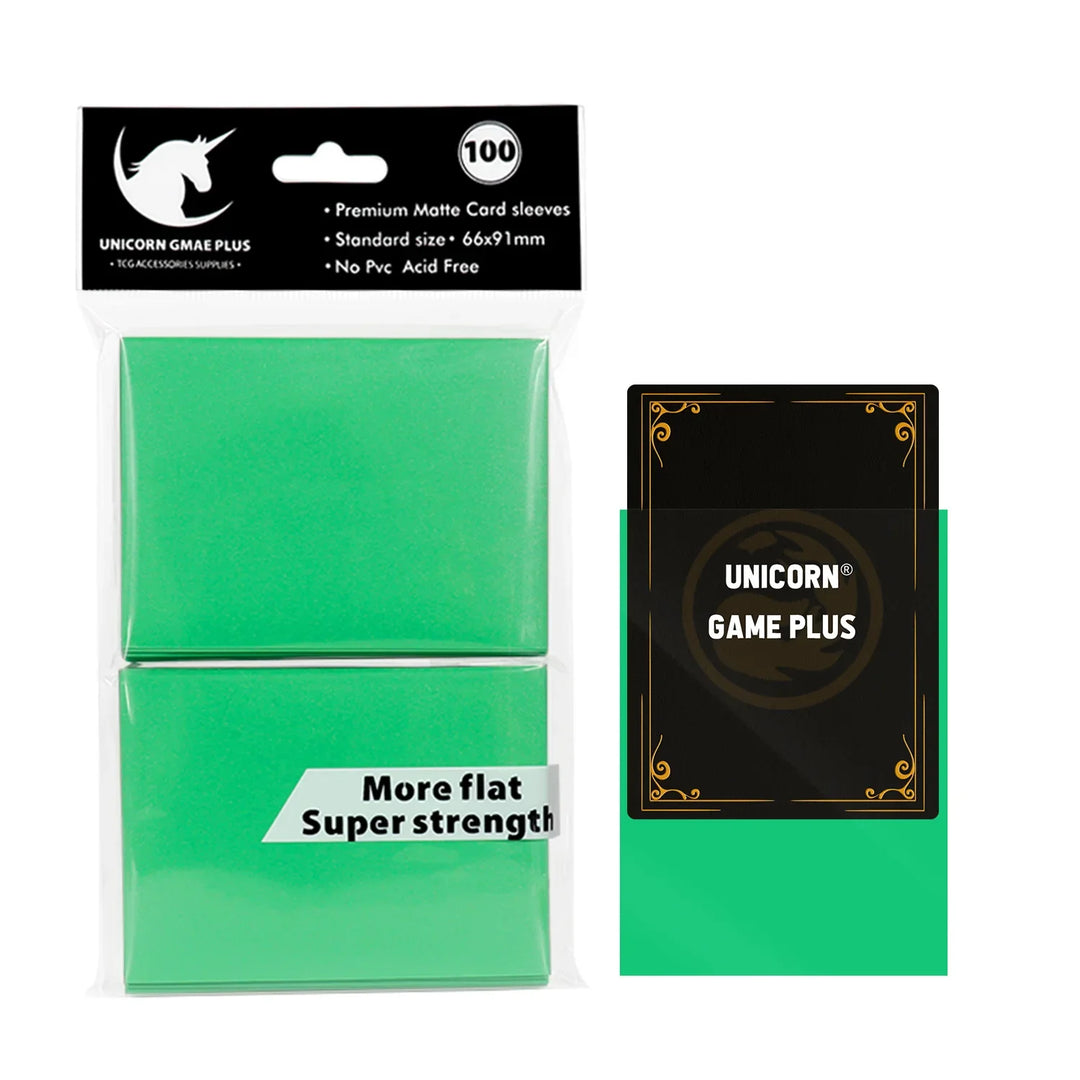 Rynx | 100pcs/set 66x91mm Matte Standard Size Card Sleeves TCG Trading Cards Protector for Tarot Shield Board Games Magic Cover PKM