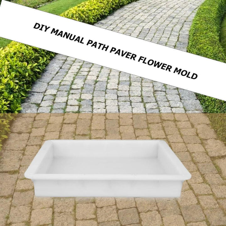 Lisslune | DIY Plastic Tile Mold for Garden Paths - Heavy Cement Stepping Stone Maker