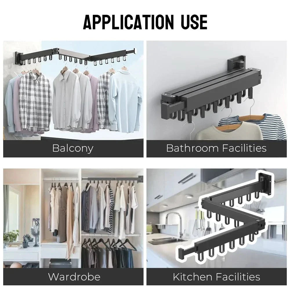 Lisslune | FLEXIHANG – Space-saving wall dryer for small rooms