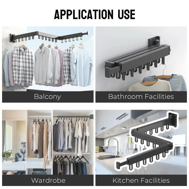Lisslune | FLEXIHANG – Space-saving wall dryer for small rooms