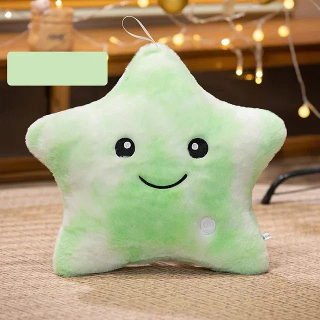 Lisslune | LED Star Plush Light - Soft Glow Star Pillow Doll, Plush Toy for Kids & Home Decor, Perfect Birthday Gift