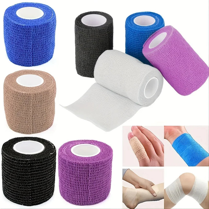 Rynx | 3 Pieces Portable Elastic Self-Adhesive Bandage, Breathable Sports Fleece Bandage Finger Band for Wrist Ankle Elbow Shoulder