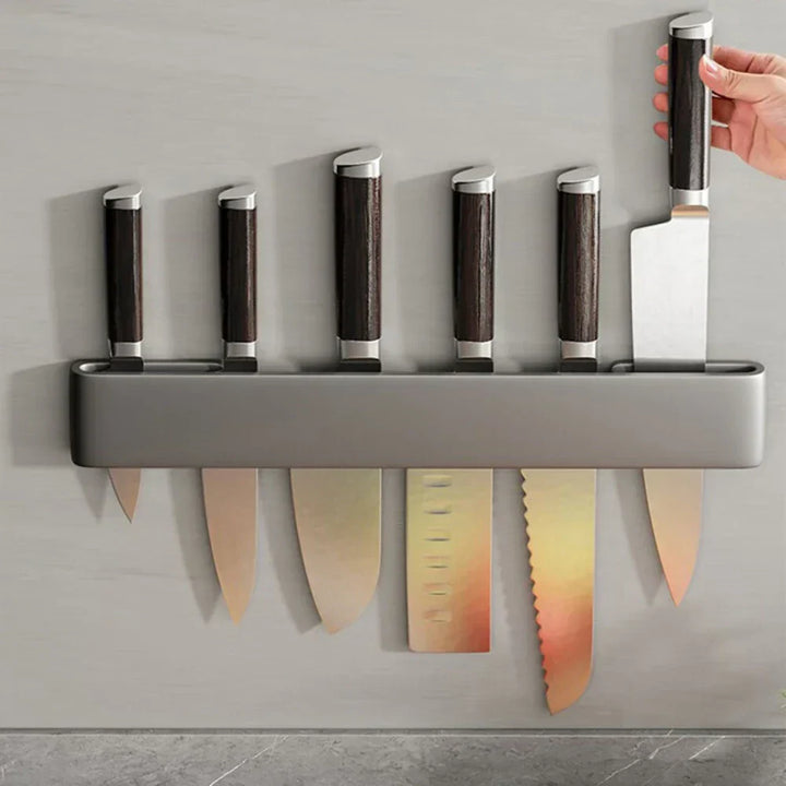 Lisslune | Knife holder - Knifey - Stainless steel - Multi-function shelf