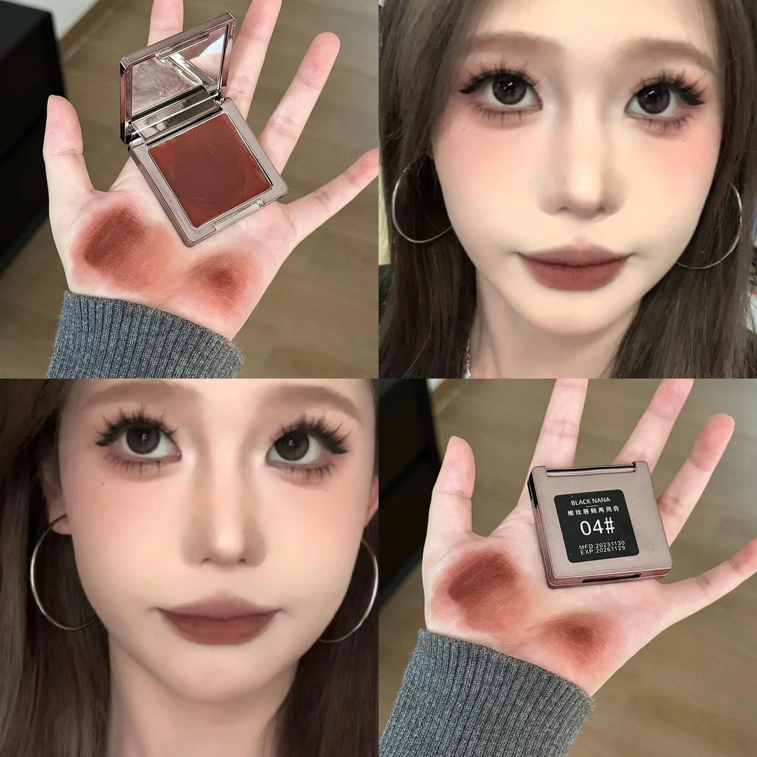 Rynx | BLACK NANA delicate rose lip and cheek dual-purpose cream lip mud lip and cheek matte blush lip mud whitening multifunction cream
