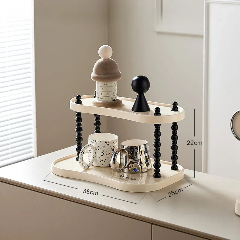 Rynx | INS Style multilayer storage shelf bathroom countertop cosmetic display desktop cup storage rack aromatherapy perfume holder