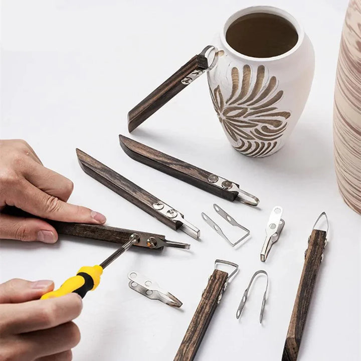 Lisslune | Ceramic Craft Precision Tool Kit: Premium Knives for Artistic Excellence