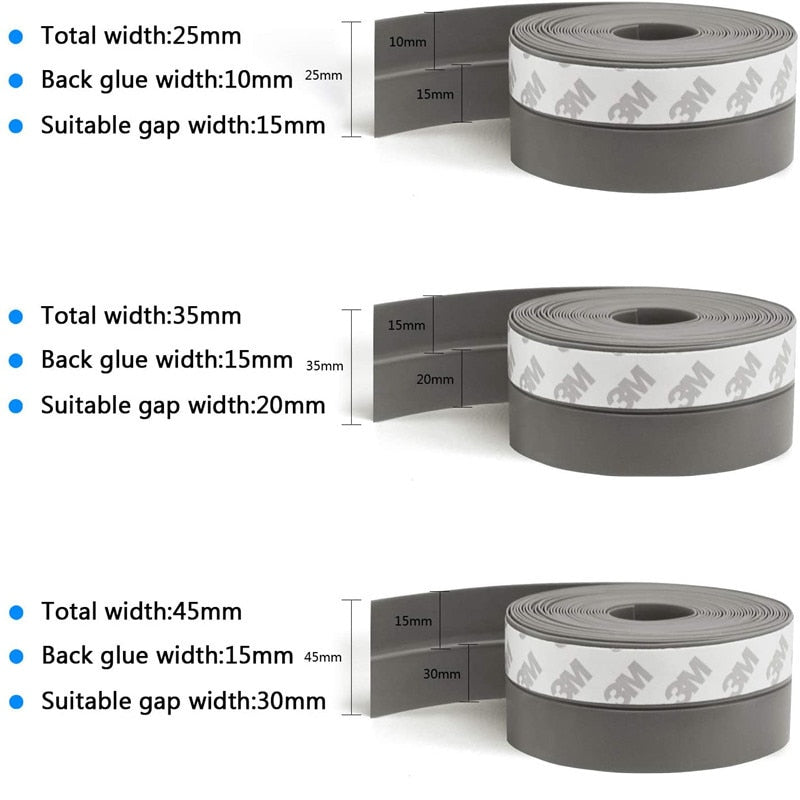 Lisslune | Seal Tight Self-Adhesive Door Bottom Strip