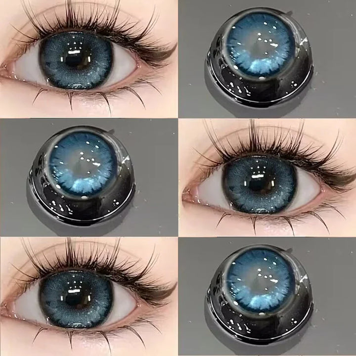Rynx | 2pcs Colored Contact Lenses for Eyes High Quality Myopia Beauty Pupil Blue Green Lenses Soft Natural Lenses