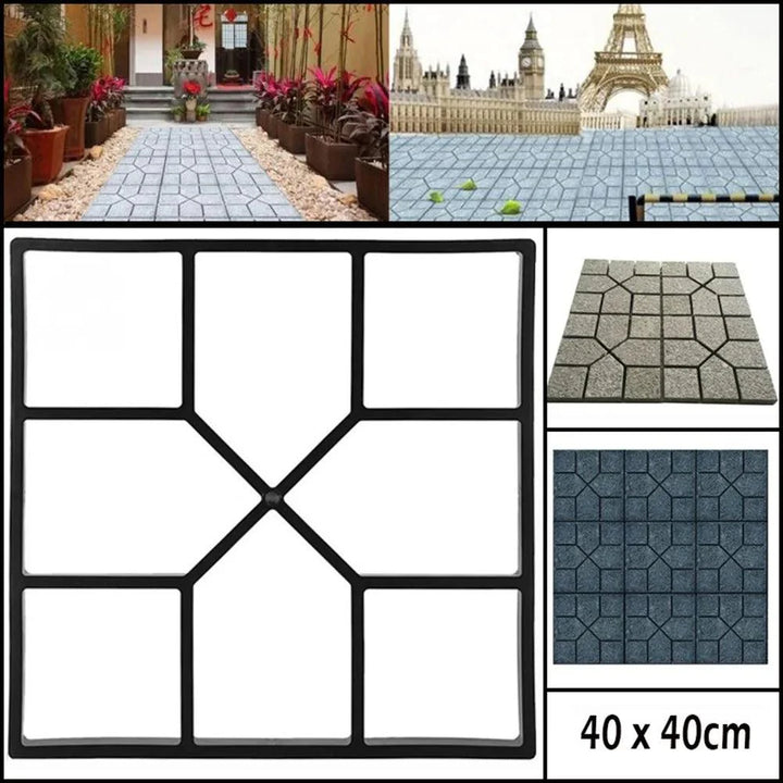 Lisslune | Versatile DIY concrete path mold for personalized garden paths and driveways