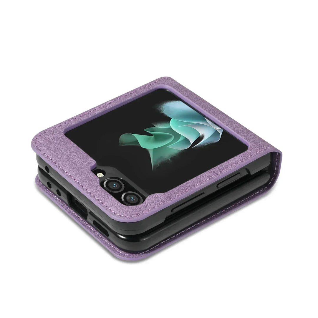Lisslune | Leather Wallet Case for Samsung Galaxy Z Flip Series