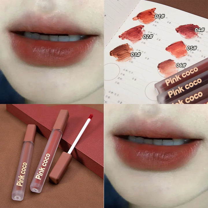 Rynx | Fog Texture Lip Gloss Matte Water Liquid Lipstick Moisturizing Lip Gloss Long-lasting Sexy Lips Tint Makeup Korean Cosmetics
