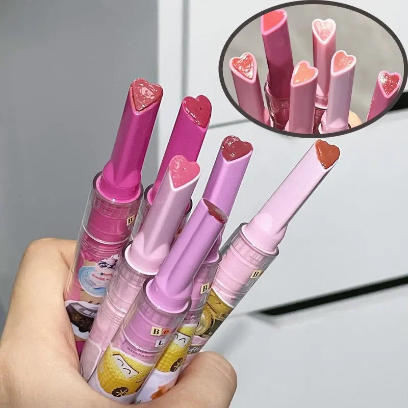 Rynx | Mirror Lacquer Solid Lip Lacquer Tint Flower Water Light Heart Shape Lipstick Sweet Rabbit Jelly Lipstick Korean Lip Tint Makeup