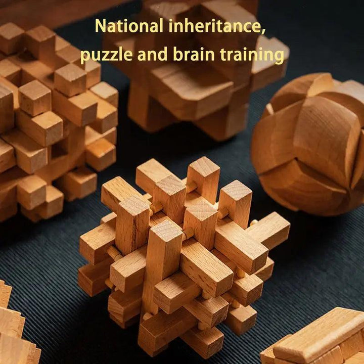 Lisslune | Luban Lock Educational 3D Puzzle Set - Explore Chinese Heritage While Improving Cognitive Skills for Children