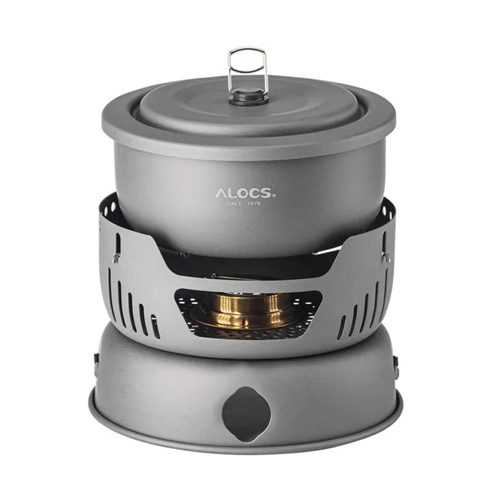 Lisslune | Portable Outdoor Cookware Set – Lightweight Camping Cooking Gear with Windshield