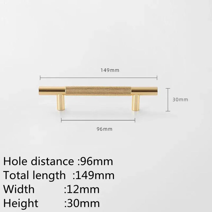 Lisslune | Refined Black and Gold Aluminum Cabinet Hardware Collection
