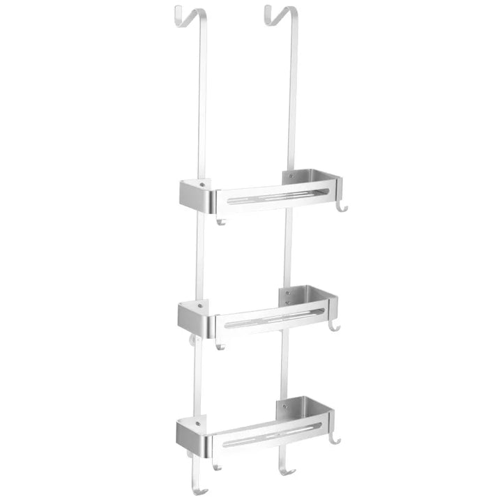 Lisslune | Sleek Shower Nail-Free Dual Layer Organizer Rack