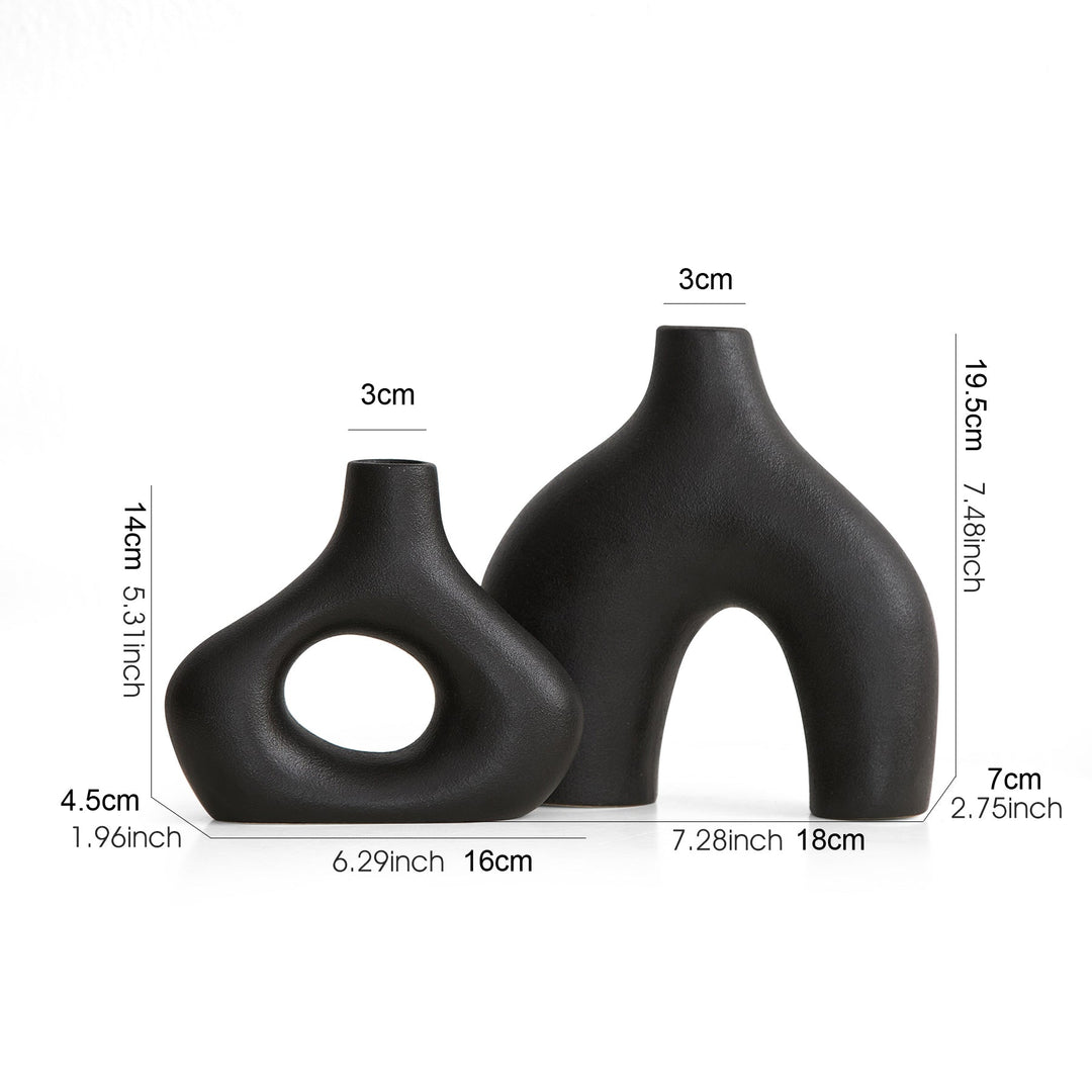 Lisslune | Orbiform Ceramic Vase – Modern minimalist round design