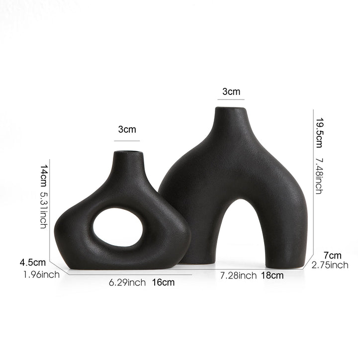 Lisslune | Orbiform Ceramic Vase – Modern minimalist round design