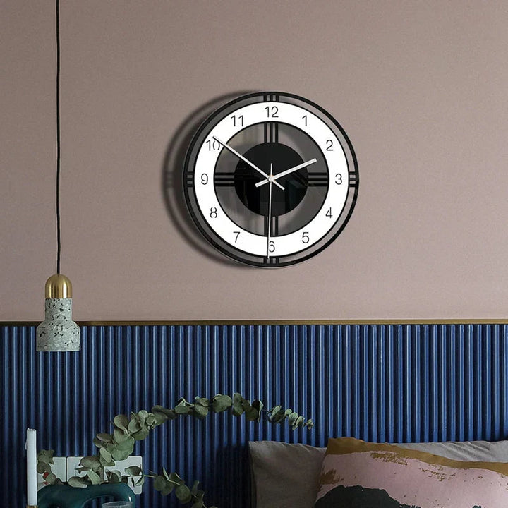 Lisslune | Monochrome Harmony – Modern minimalist wall clock