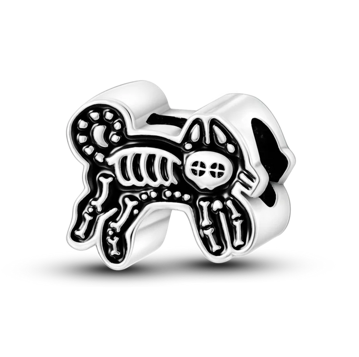 Lisslune | 925 Silver Golden Leopard Charms Beads Colorful Chameleon Rhinoceros Lion Scarab Cat Pendant Compatible with Original Pandora Bracelet Jewelry