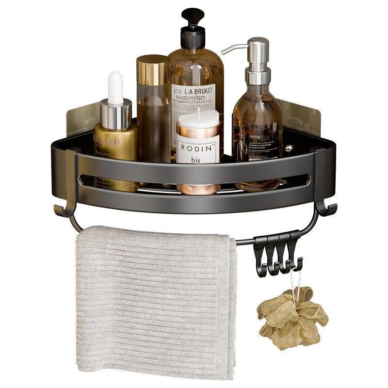 Lisslune | Stylish Aluminum Corner Shelf without Drilling for Easy Installation