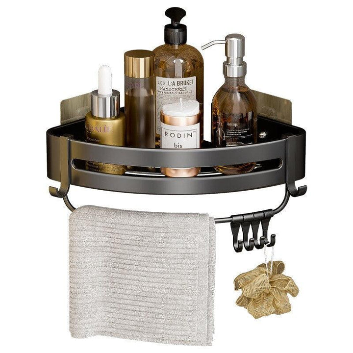 Lisslune | Stylish Aluminum Corner Shelf without Drilling for Easy Installation
