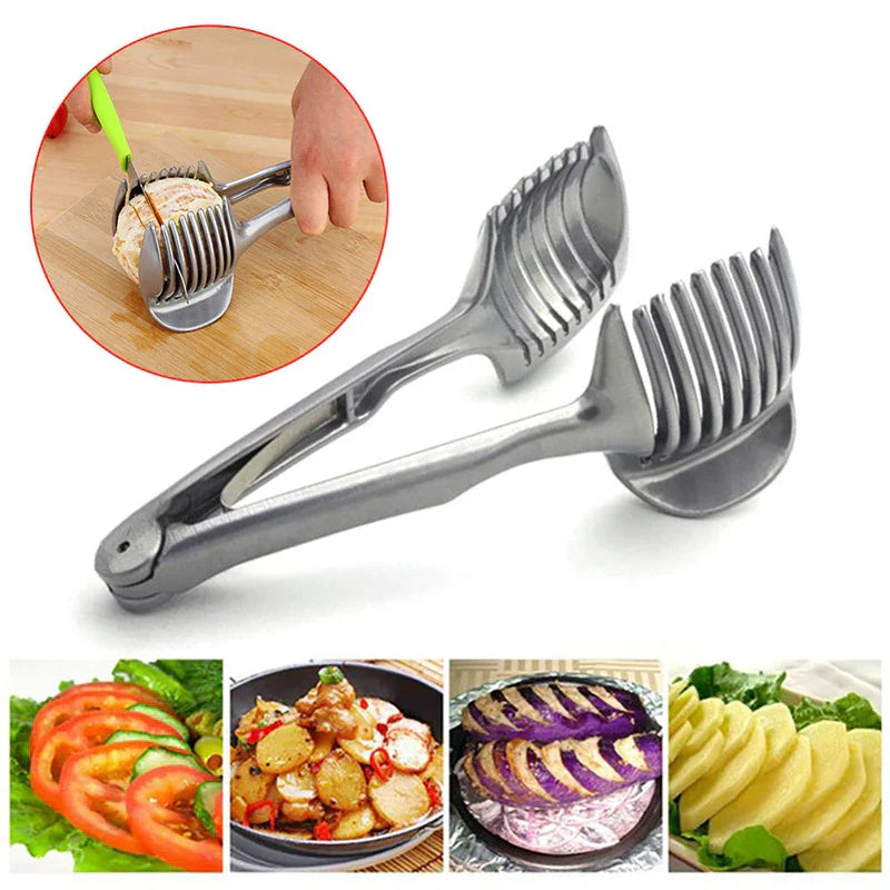 Lisslune | Stable Cutting Fruit Vegetable Holder Slicer