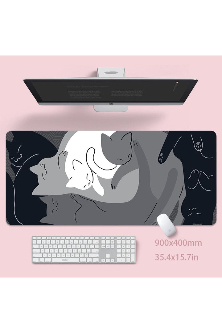Lisslune | Cat large desk mat