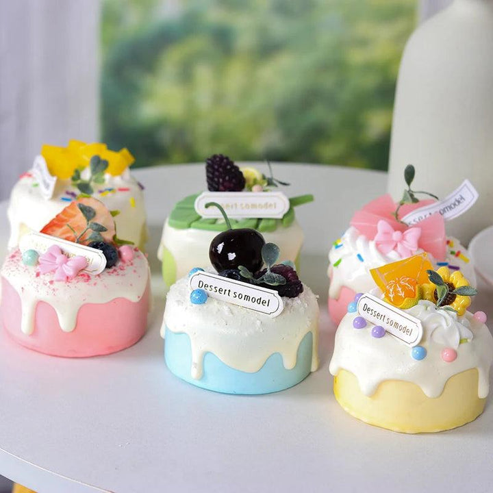 Lisslune | Realistic Dessert Cup Ornaments Set - 1/6PCS Simulation Cake Props for Stunning Photography and Decoration