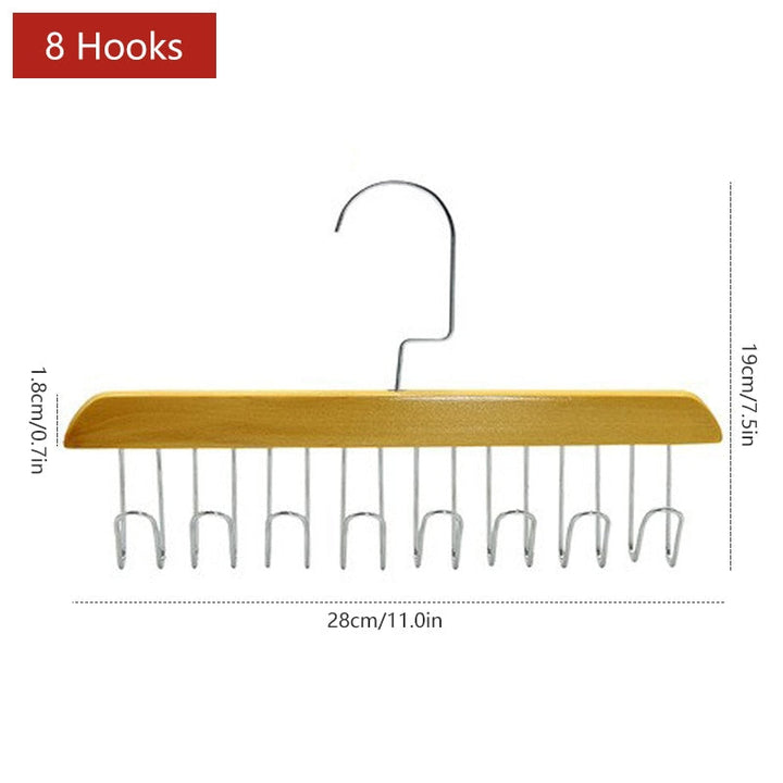 Lisslune | Wooden Space Saving Multi Organizer Hanger