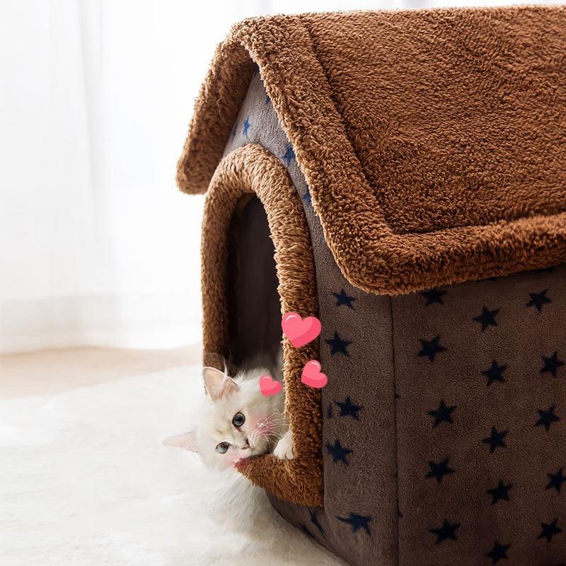 Lisslune | Luxurious Arctic Plush Travel Bed for Small Pets - Ultimate Comfort and Portability
