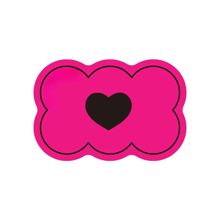 Rynx | Minimalistically cute kitchen mats with heart pattern rug waterproof oil-resistant PVC doormat dirt-repellent non-slip rug