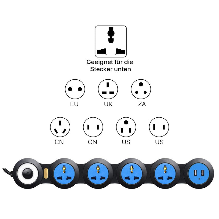 Lisslune | Foldable Multiple Power Extension Cable Outlets
