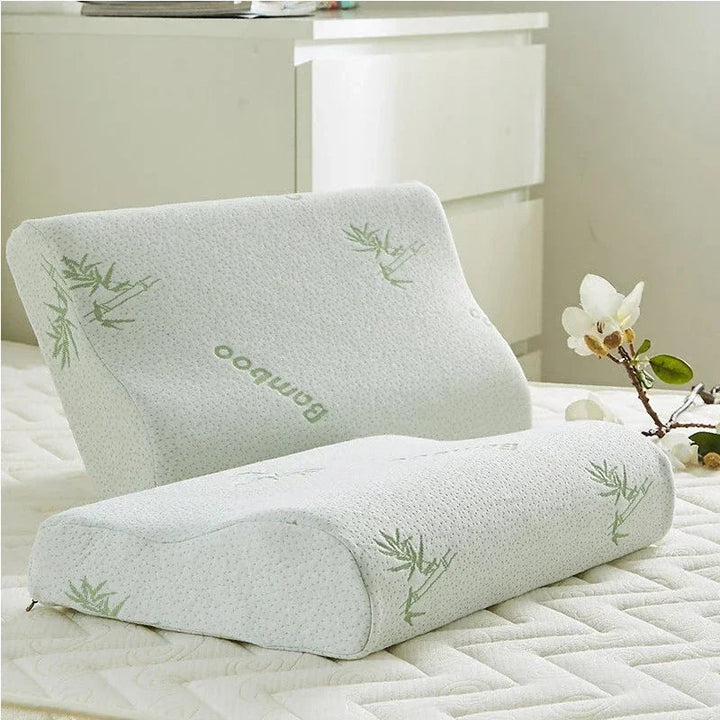 Lisslune | Orthopedic pillow made of bamboo fiber with slow rebound and memory foam