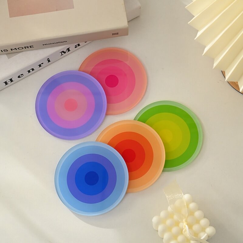 Rynx | Round Gradient Acrylic Coaster