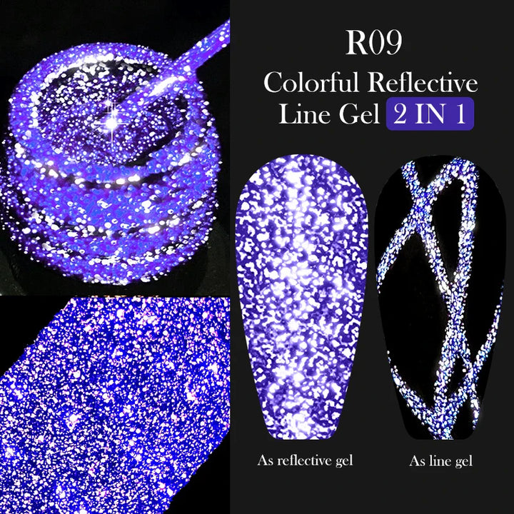 Rynx | 5ML Silver Metallic Painter Liner Gel Nail Polish Super Bright Mirror Drawing Gel Semi Permanent Line French Nail Art