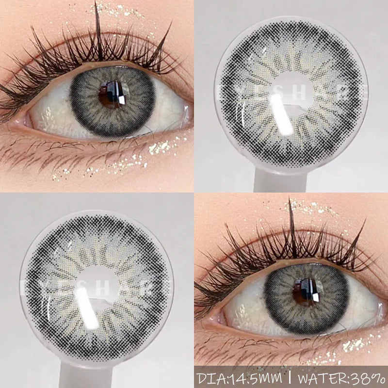 Rynx | Naturally colored contact lenses for the eyes 1 pair brown pupil contact lenses Fashion blue lenses annually cosmetic gray contact lenses