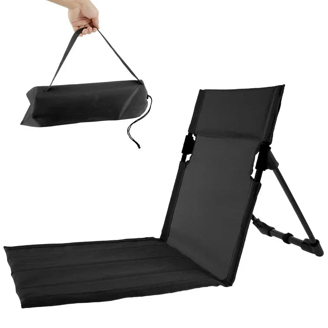 Rynx | Outdoor Camping Folding Chair Portable Foldable Camping Chair Lounger with Backrest Cushion for Fishing Grilling Beach Picnic