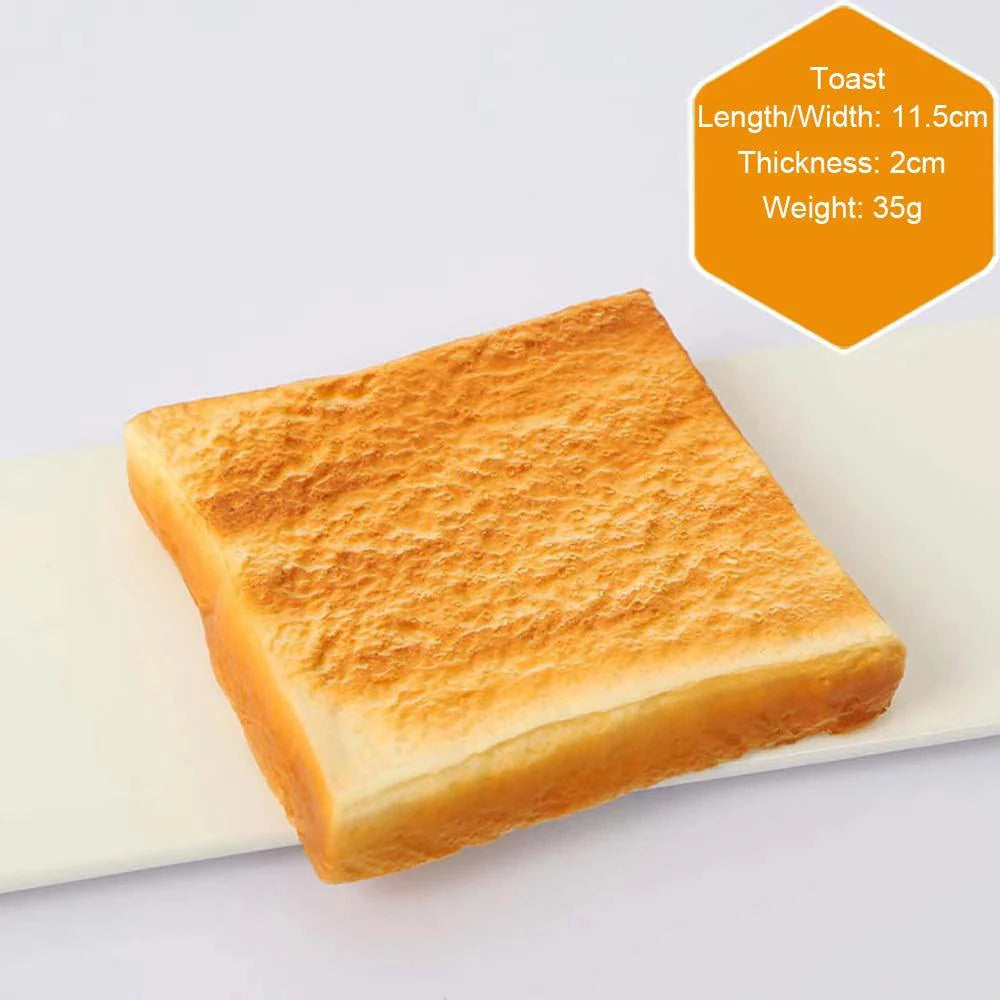 Lisslune | Lifelike Toast Bread Dough Donut Model - Perfect Synthetic Food for Bakery Displays and Kitchen Aesthetics